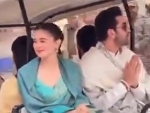 Ranbir Kapoor-Alia Bhatt, Katrina Kaif-Vicky Kaushal arrive at Ayodhya's Ram Temple in electric car