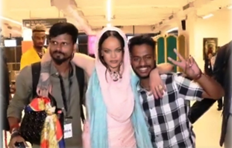 X users praise Rihanna's 'humble' gesture after she clicks photos with security personnel and fans at Jamnagar airport