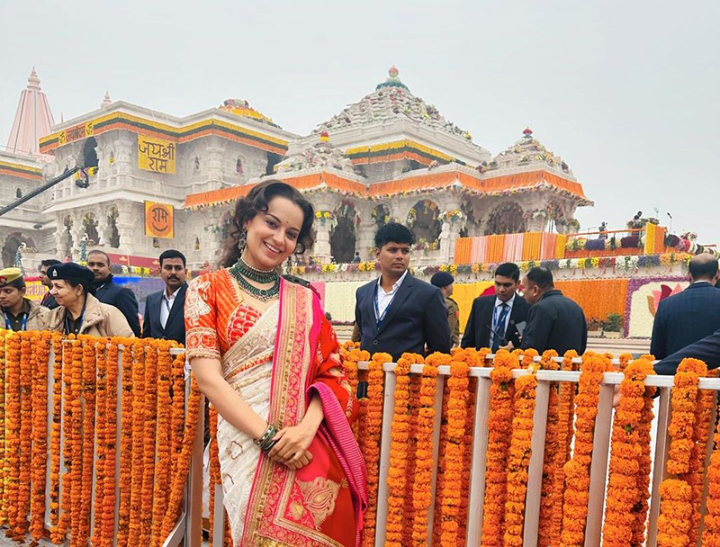 Kangana Ranaut shares images from Ayodhya's Ram Temple ahead of mega consecration ceremony
