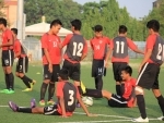 AIFF Kalyani Academy boys practice at Barasat Stadium