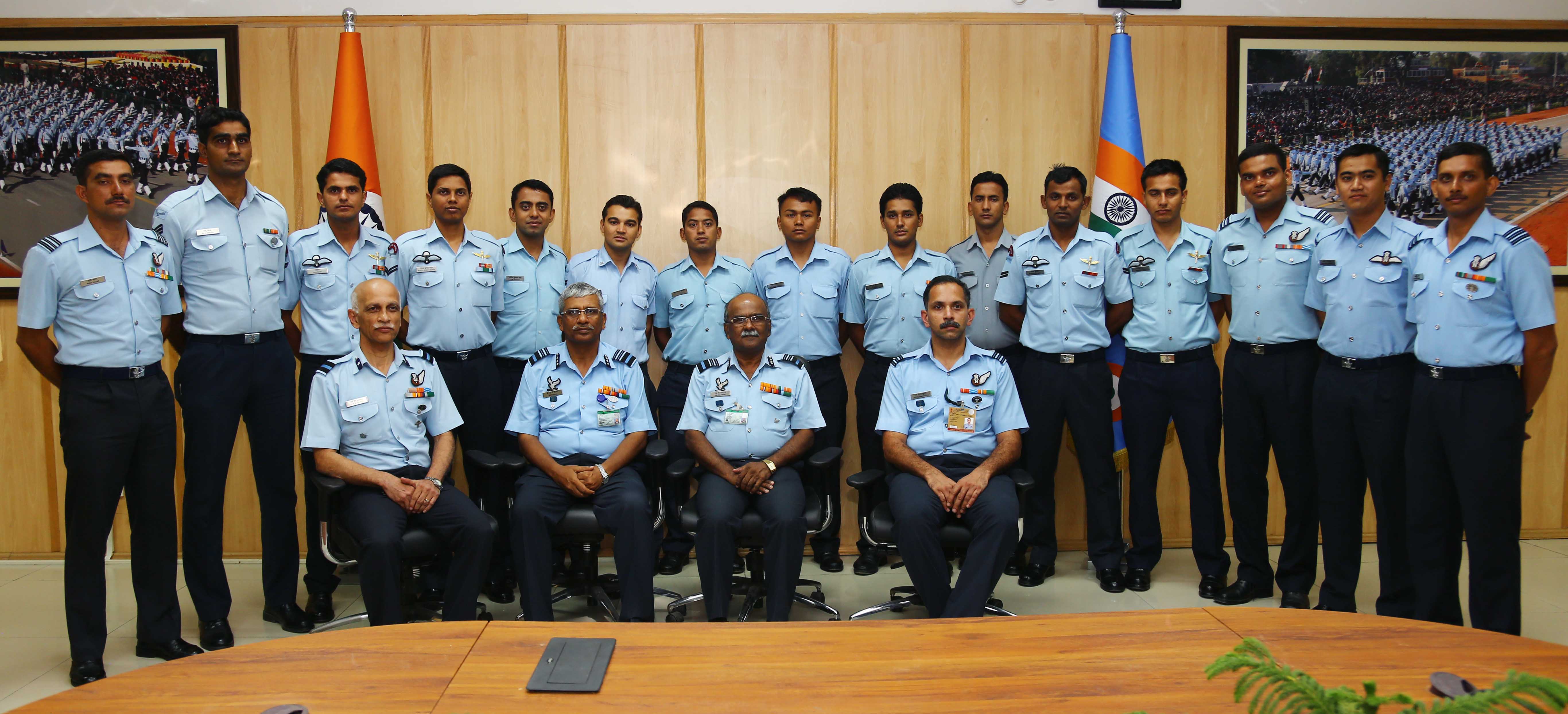 IAF flags in mountaineering team