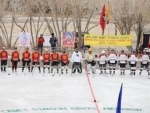 Army organizes ice hockey in Ladakh