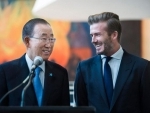 UNICEF and David Beckham unveil digital installation to help bring voices of youth to General Assembly
