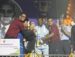 AIFF colts receive champions trophy from Pele