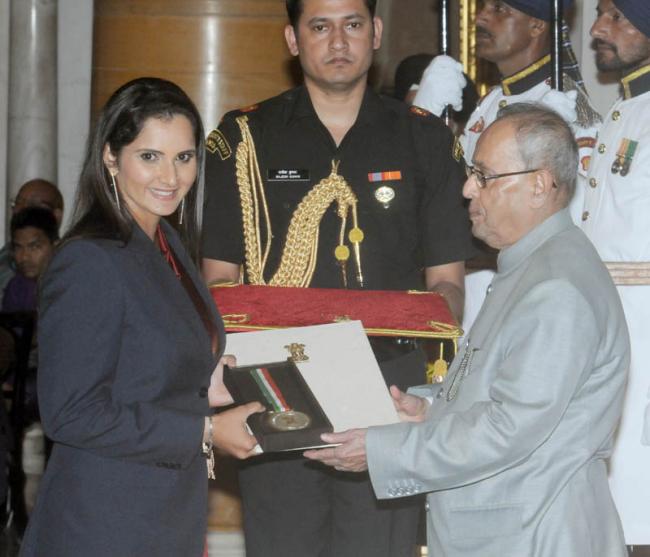 Sania Mirza gets Rajiv Gandhi Khel Ratna