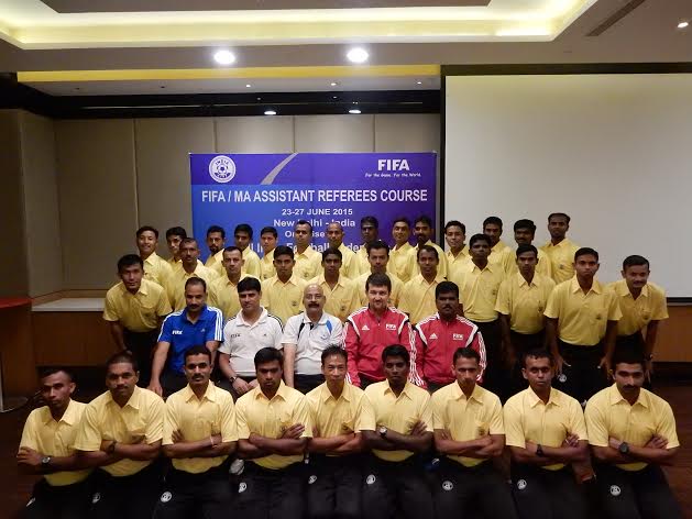 Indian referees being taught latest techniques in FIFA course