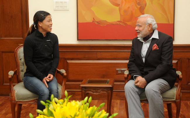 Mary Kom meets PM Modi