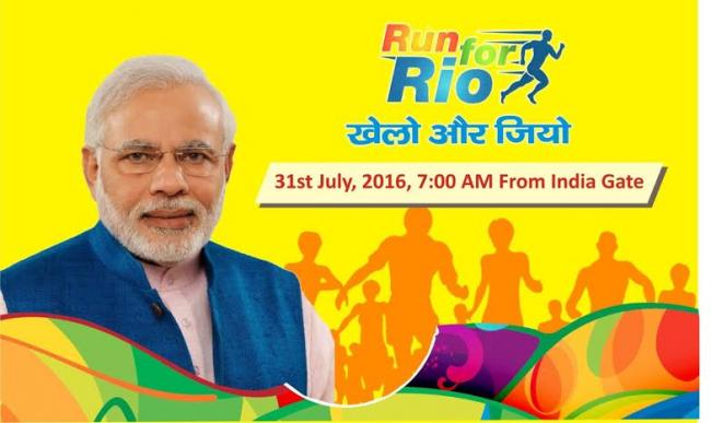Prime Minister to flag off Run for Rio on Sunday 