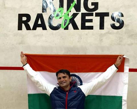Ashutosh Pednekar of Indian Navy creates history in Racketlon 