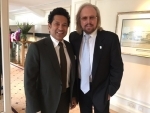 Sachin Tendulkar becomes nostalgic as he meets Bee Gees star Barry Gibb, shares image on Twitter