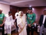 Bangladesh PM Sheikh Hasina wishes cricketers over victory against Australia 