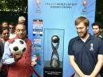 Vijay Goel provides opportunity to slum children to catch a glimpse of FIFA U-17 World Cup trophy