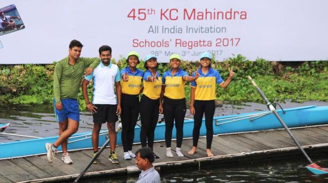 DAV Public School held the centre stage in K C Mahindra All India School Rowing
