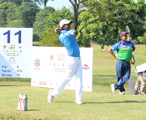 M Dharma emerges joint leader along with Shamim Khan in round three of IndianOil SERVO Masters Golf 2017