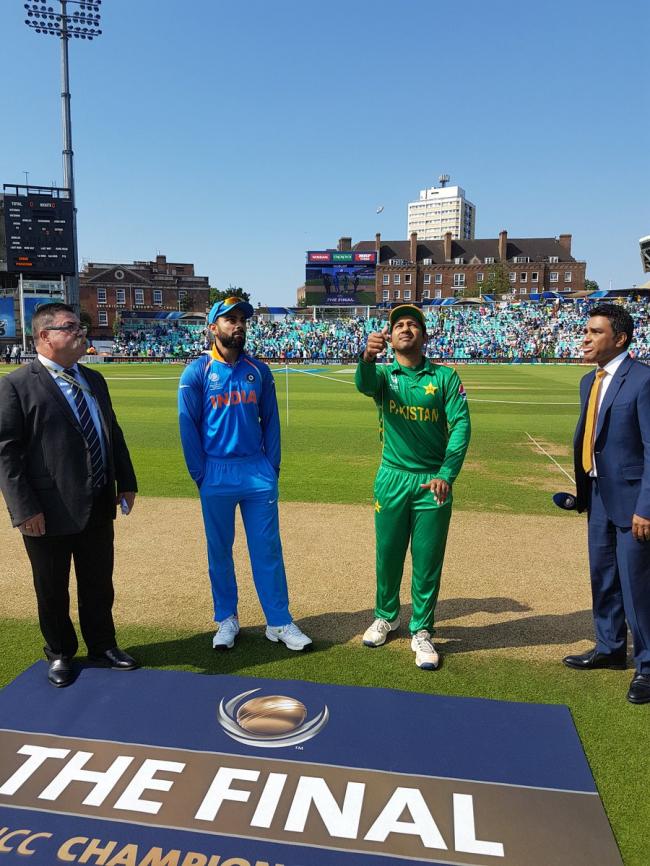 Champions Trophy final: India win toss, elect to field first