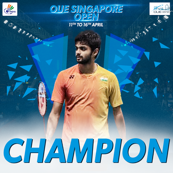 B Sai Praneeth wins Singapore Open Super Series