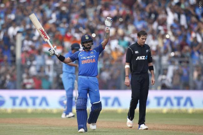 India post 280/8, Kohli smashes 121 runs 
