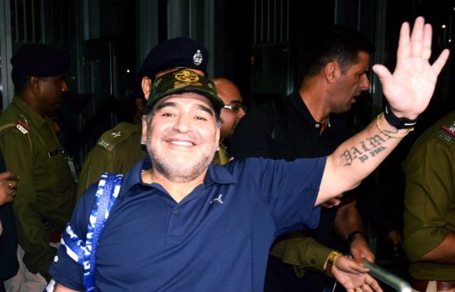 Argentine football legend Diego Maradona in Kolkata, keen to visit Mother House 