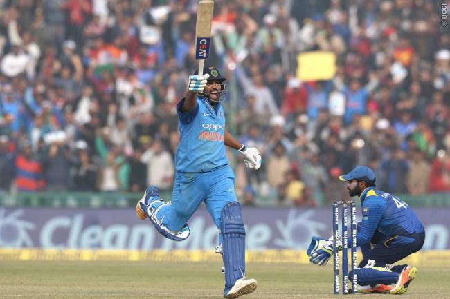 Rohit Sharma destroys Sri Lankan bowling with mesmerising double ton in Mohali