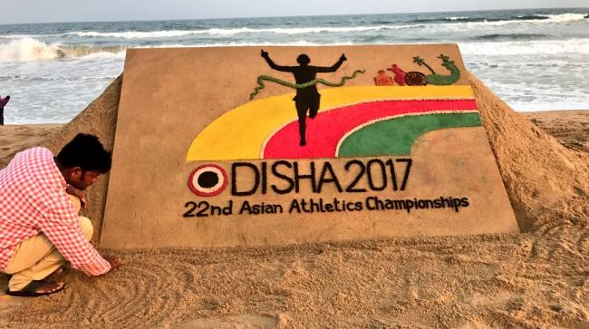 22nd Asian Athletics Championship: Sudarsan Pattnaik to create sand art
