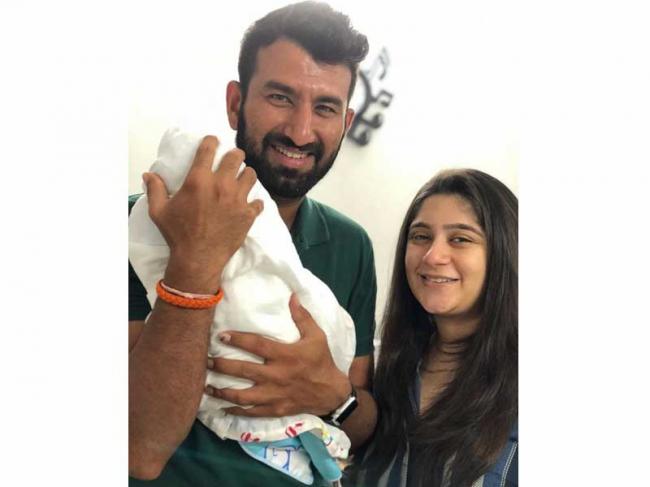 Cheteshwar Pujara is now a 'happy' father
