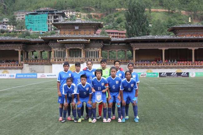 India U-15 women beat Bhutan to secure semi-final spot