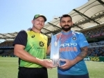 Australia post 158 runs for the loss four wickets in rain-hit T20 match against India