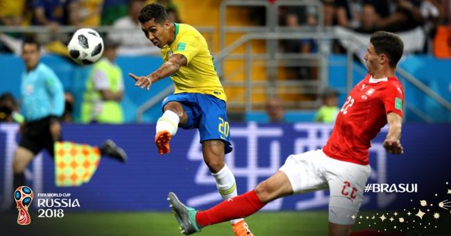 Brazil held 1-1 by Switzerland in WC clash