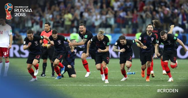 Croatia defeat Denmark to reach WC Q/Fs