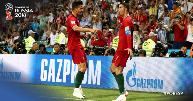 Ronaldo scores hat-trick as Portugal manages 3-3 draw with Spain