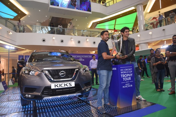 Nissan KICKS brings ICC World Cup Trophy to Kolkata