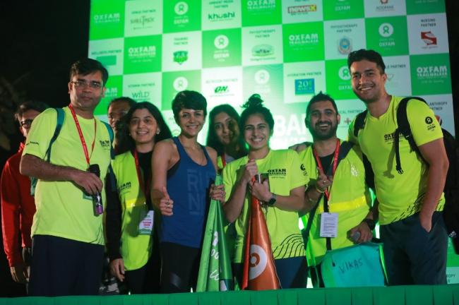 Actor Mandira Bedi flags off sixth edition of Oxfam India Trailwalker in Mumbai