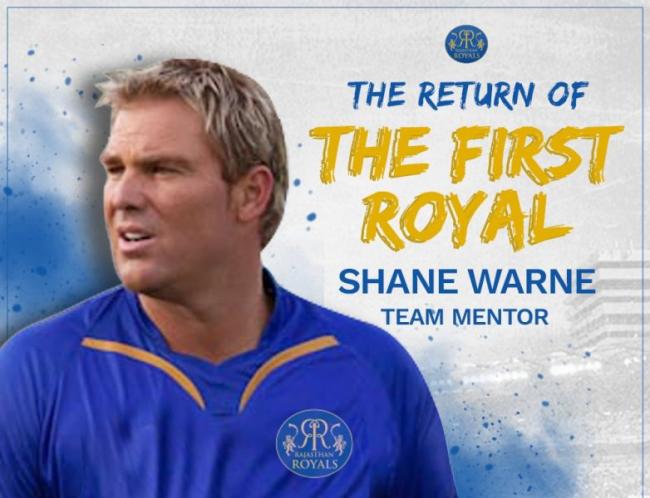 Shane Warne returns to Rajasthan Royals as mentor 