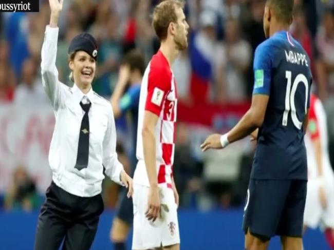 Pussy Riot claim responsibility for intrusion into football ground during FIFA WC final