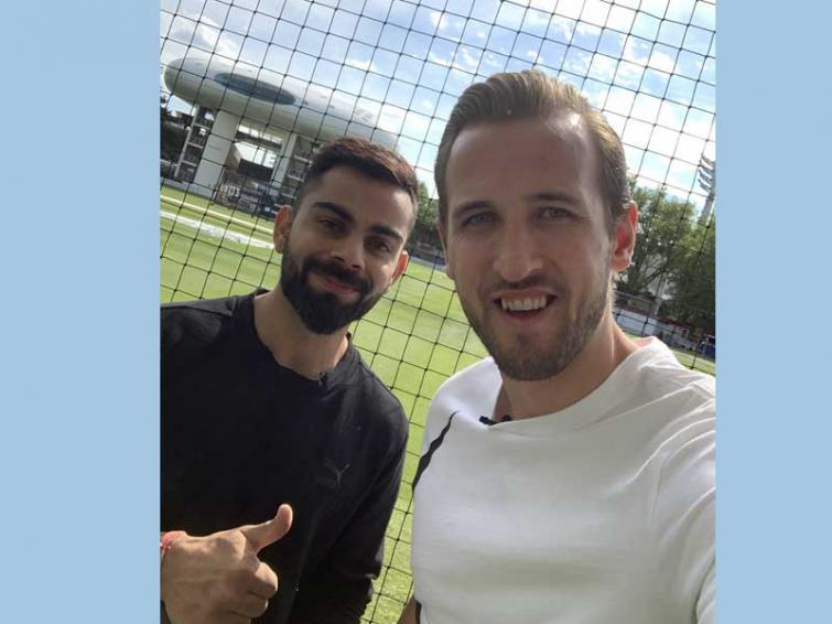 Virat Kohli meets a football icon in England, posts selfie with him on social media