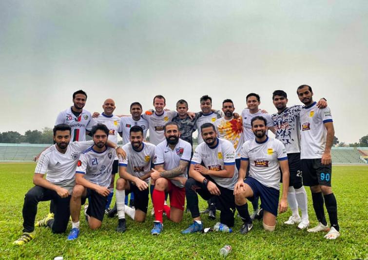 Away from cricket, Shakib Al Hasan shows his football skills for Footy Hags