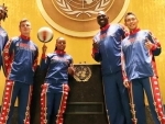 Legendary Harlem Globetrotters slam-dunk at the UN, with message that brings families, nations together