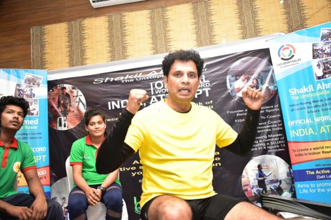 Shakil Ahmed sets world record in Indoor Rowing 