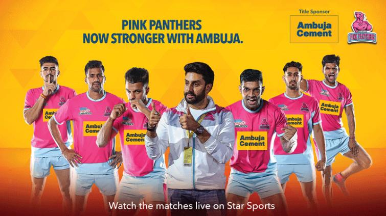 Ambuja Cement strengthens Jaipur Pink Panthers as Team Title Sponsor at Pro Kabaddi League 2019