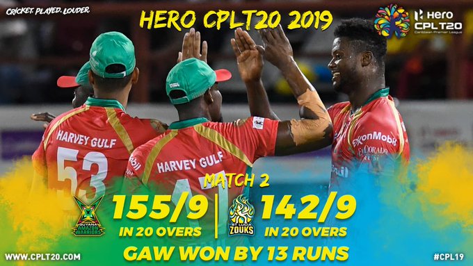 CPL: Green and Paul propel Warriors to a winning total