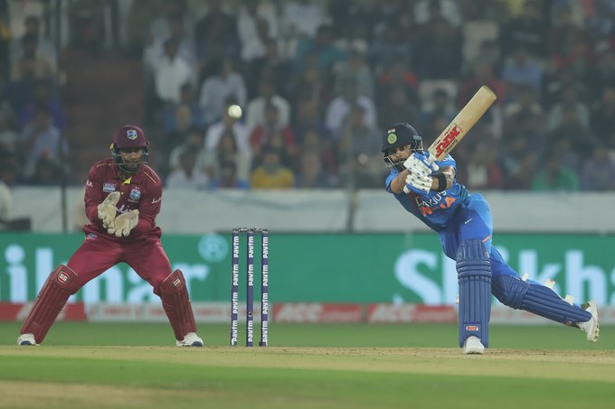 Virat Kohli's sensational knock helps India beat West Indies by six wickets in T20 encounterÂ 