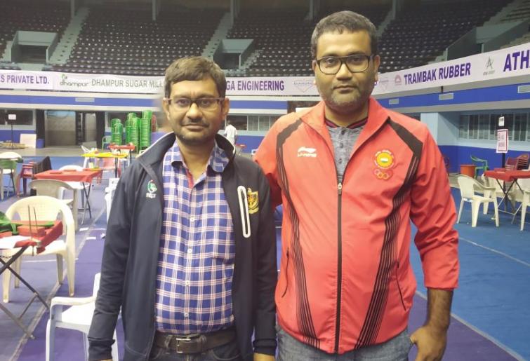 Sumit and Debabrata bag the Shree Cement Pair Tile in the 61st Winter National Bridge Meet