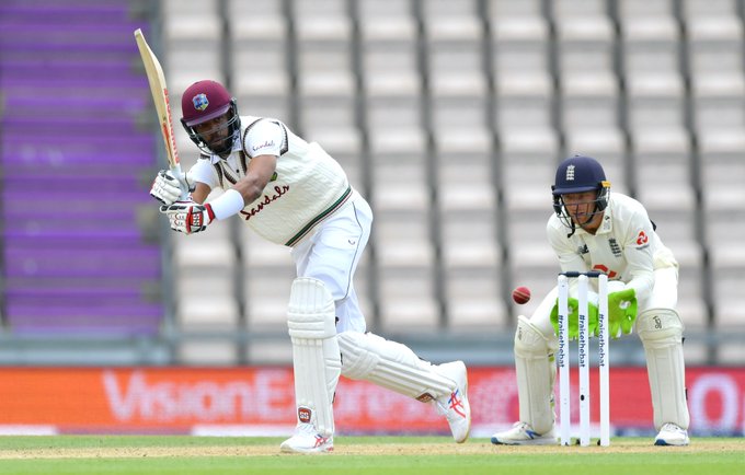 Windies 35/3 at lunch on Day 5