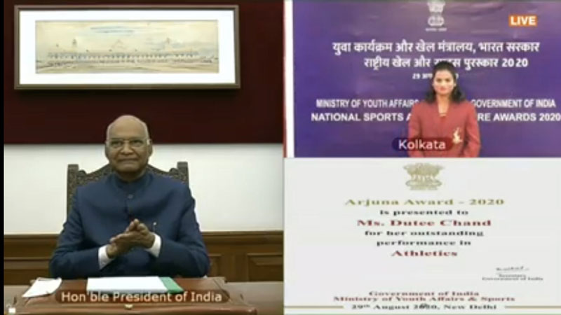 President Ram Nath Kovind virtually confers National Sports Awards on National Sports Day