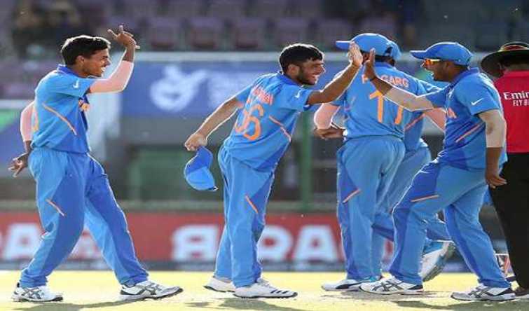 ICC U-19 WC: India thrashes Australia by 74 runs, enters semis