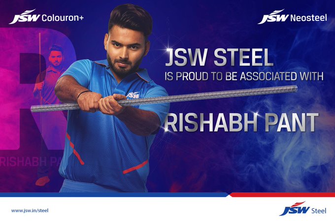 JSW Steel signs Indian cricketer Rishabh Pant as brand ambassador