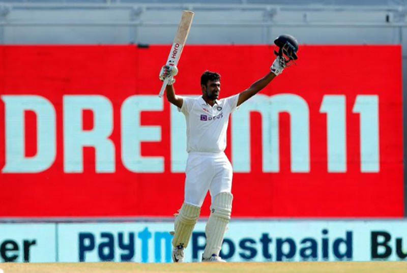 R Ashwin hits century as India set 482 runs target for England to win second Chennai Test