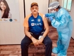 Indian coach Ravi Shastri takes COVID-19 vaccine 