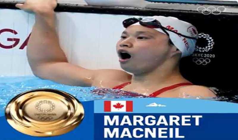 Tokyo Olympics: Canadian swimmer MacNeil wins women's 100m butterfly gold