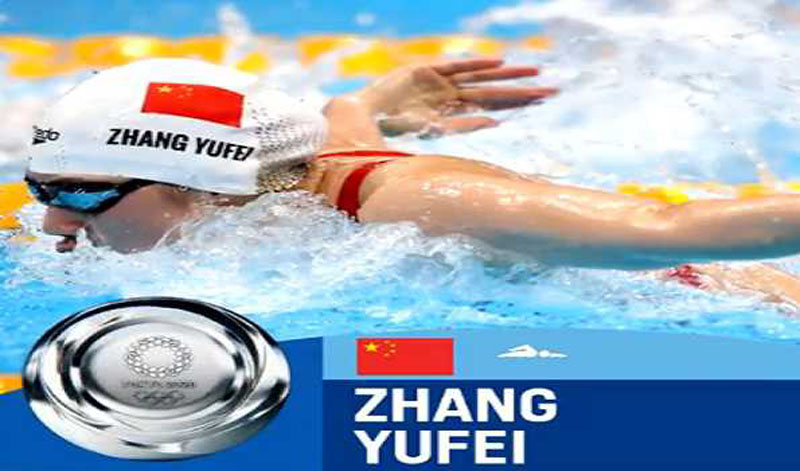 Tokyo Olympics: Zhang Yufei claims sliver of women's 100m butterfly